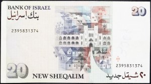Israel, 20 Neue Sheqalim 1987
