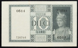 Itálie, 100 lir 1939