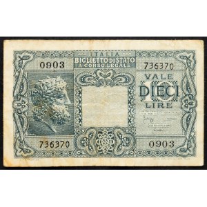 Itálie, 10 lir 1944