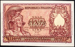 Italy, 100 Lire 1951