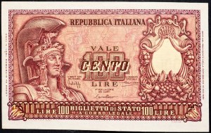Italien, 100 Lire 1951