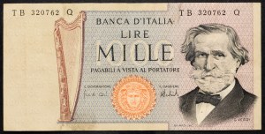 Italie, 1000 Lire 1973