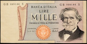 Italie, 1000 Lire 1973