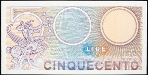 Itálie, 500 lir 1974