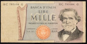 Taliansko, 1000 lír 1975