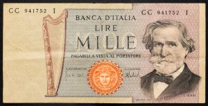 Italie, 1000 Lire 1975