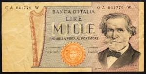 Italien, 1000 Lire 1975