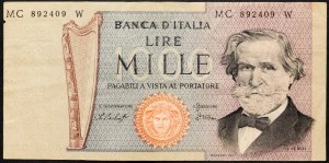 Itálie, 1000 lir 1977