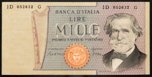 Taliansko, 1000 lír 1980