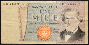 Itálie, 1000 lir 1981