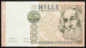 Itálie, 1000 lir 1982