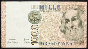 Italy, 1000 Lire 1982