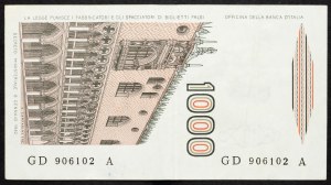 Itálie, 1000 lir 1982