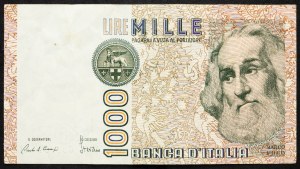 Itálie, 1000 lir 1982