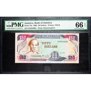 Jamaica, 50 Dollars 2002