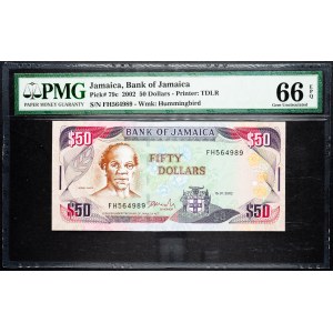Giamaica, 50 dollari 2002