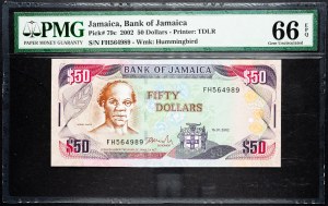 Jamaica, 50 Dollars 2002