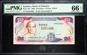 Jamajka, 50 dolárov 2002
