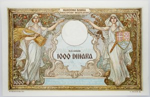 Juhoslávia, 1000 Dinara 1931