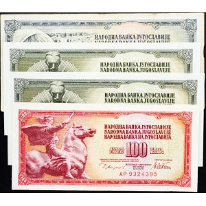 Jugoslavia, 100, 500, 1000 Dinara 1978