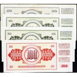 Jugoslavia, 100, 500, 1000 Dinara 1978