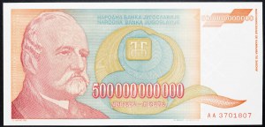 Jugoslavie, 500000000000 Dinara 1993