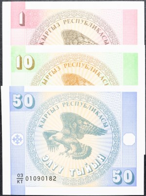 Kirghizistan, 1, 10, 50 Tyiyn 1993