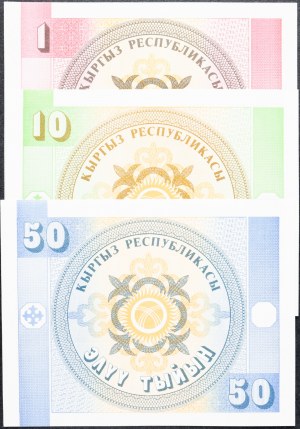 Kirghizistan, 1, 10, 50 Tyiyn 1993