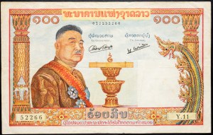 Laos, 100 Kipů 1957-1962