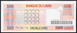Liban, 5000 Livras 1994-1995