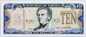 Liberia, 10 dollari 1999