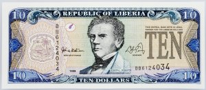 Liberia, 10 Dollars 1999