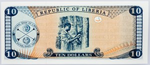 Liberia, 10 dollari 1999