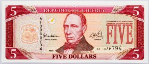 Liberia, 5 dolarów 1999