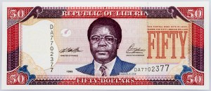 Liberia, 50 Dollars 1999