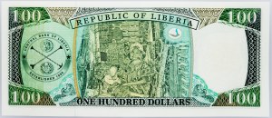 Libéria, 100 dolárov 1999
