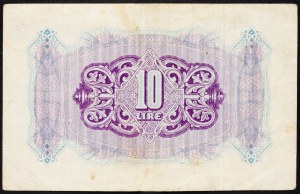 Libyen, 10 Lire 1943-1951