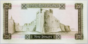 Libia, 5 dinarów 1972