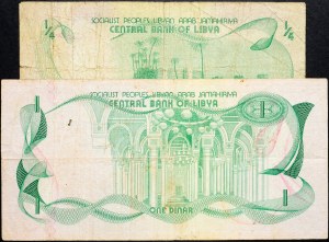 Libye, 1/4, 1 Dinar 1981