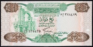 Libya, 1/4 Dinar 1984