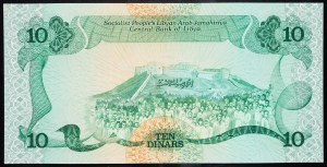 Líbya, 10 dinárov 1984