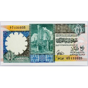 Libya, 1/4 Dinar 1990