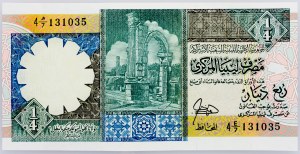 Libya, 1/4 Dinar 1990