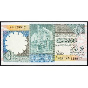 Libia, 1/4 dinara 1990