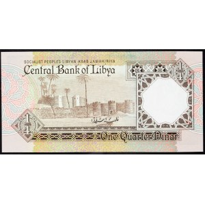 Libia, 1/4 dinara 1990