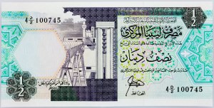 Libya, 1/2 Dinar 1990