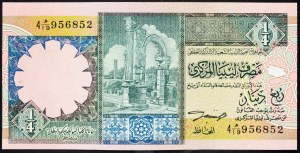 Libya, 1/4 Dinar 1991