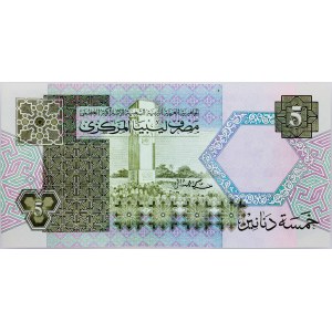 Libye, 5 dinárů 1991