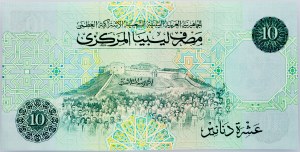 Libya, 10 Dinars 1991