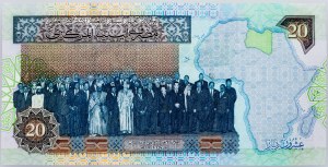 Libia, 20 dinarów 2002